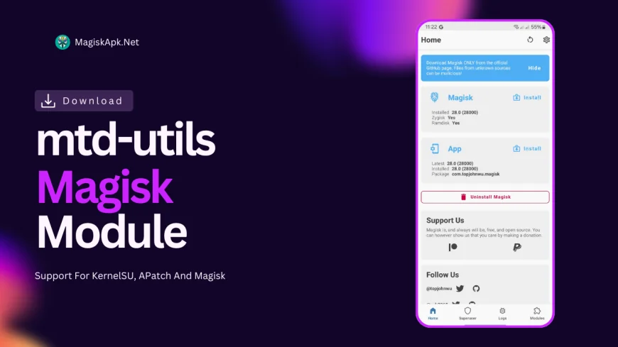 mtd-utils for Android NDK Magisk Module