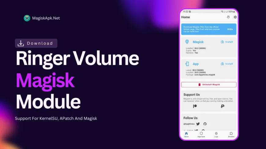 Ringer Volume Magisk Module You Must Try it 2025